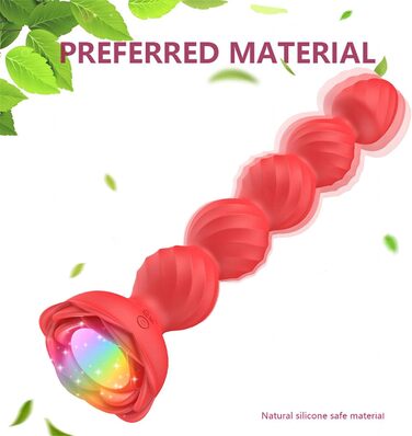 Вібратор для анусу з пультом керування, анальний вібратор для жінок та пар, масажер простати, силікон, чорний