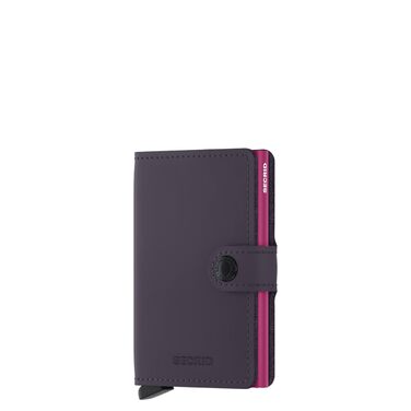 Слідовий гаманець-картхолдер Secrid Miniwallet Matte для жінок та чоловіків, Dark Purple-fuchsia (10.2 x 6.5 x 2.1 см)