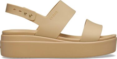 Жіночі сандалі на низькому тальці Crocs Brooklyn Wedge, колір Cashew, розмір 39/40 EU