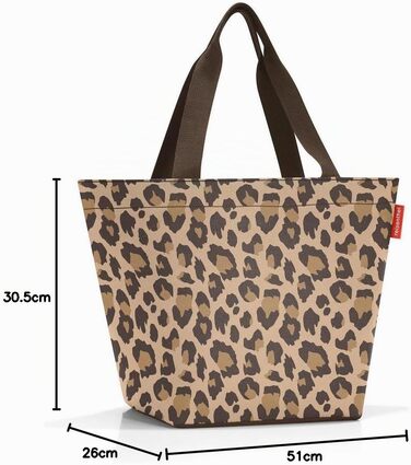 Сумка-шопер reisenthel Shopper M Leo Macchiato — містка жіноча сумка з водовідштовхуючого матеріалу