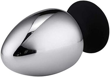 Анальні масажери з металу - набори для БДСМ, різні розміри (60, 70, 80 мм), з присоскою