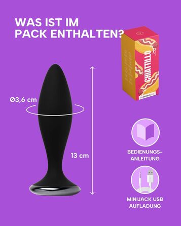 Анальний вібратор MySecretCase Analplug з пультом, 10 режимів, USB зарядка - для чоловіків та жінок