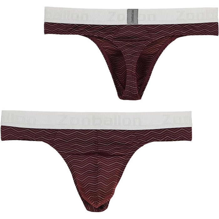 BIATWOWR чоловічі стрінги з відкритим верхом, сексуальна білизна, дихаюча та зручна, для чутливої шкіри, темно-червоно-біло-чорна (червоний, M)