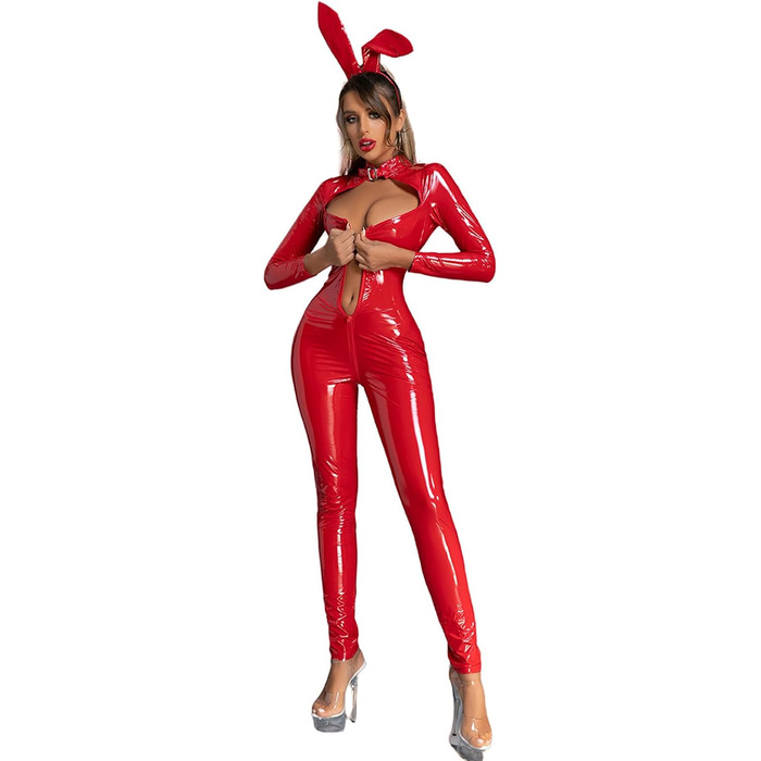 Жіночий боді з ластовицею, еротична спідня білизна, червоний боді з мереживом для пар, сексуальний костюм, блискавка в паховій області