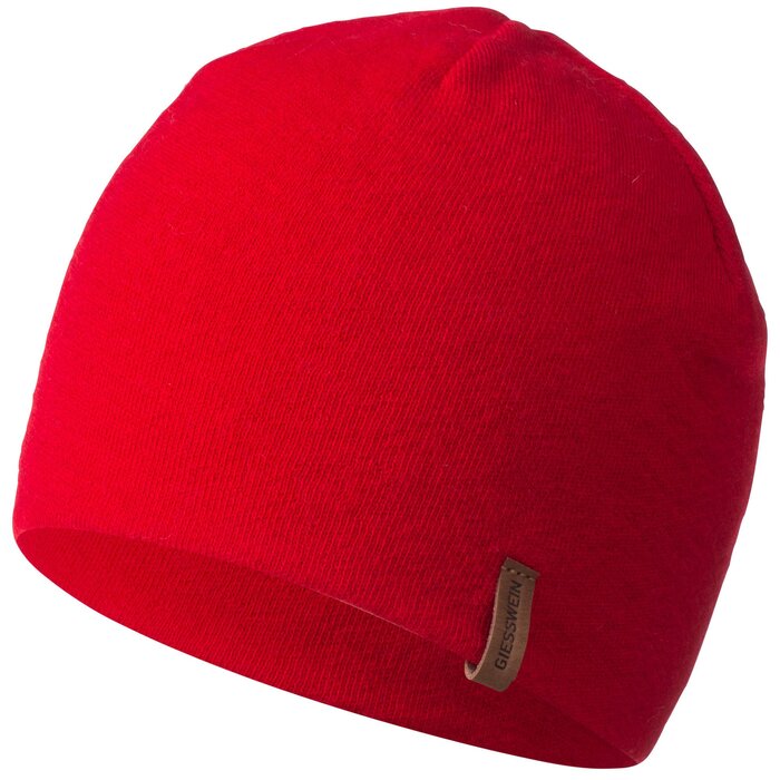 Спортивна шапка Giesswein Merino Cap Gehrenspitze з мериносової вовни, унісекс, вогнево-червона, один розмір