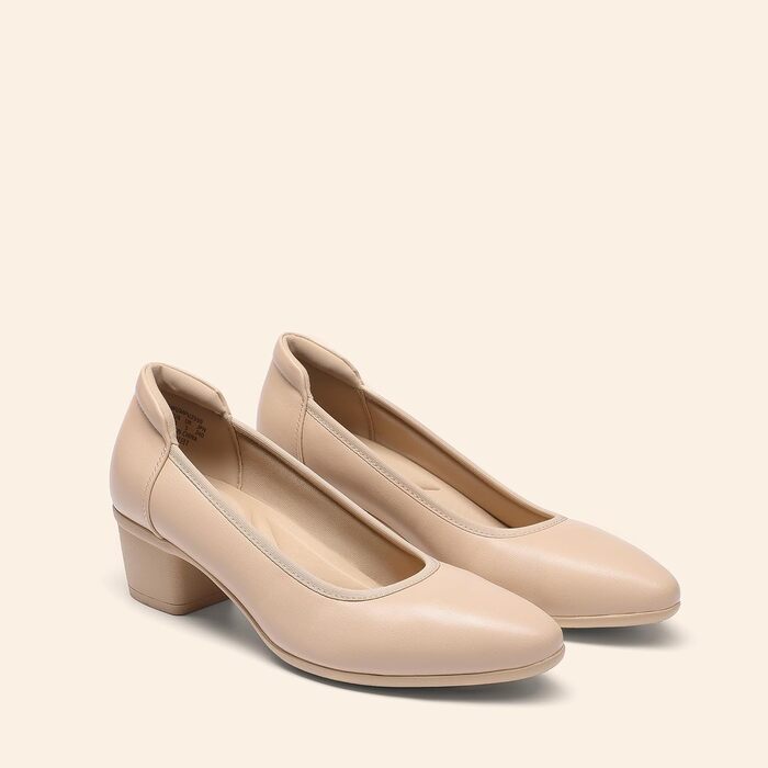 Жіночі туфлі-човники Dream Pairs із закритим носком, бежеві (Nude), розмір 40.5 EU