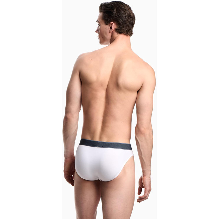 Чоловічі труси-сліп Eporio Arani з логотипом (S, Білий)