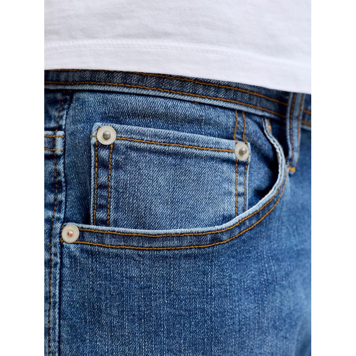 Чоловічі джинси Jack & Jones JJIClark Basic Straight синього кольору, прямий крій, Blue Denim (32W / 32L)