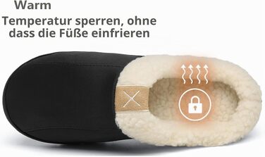 Чоловічі домашні капці з ефектом пам'яті Memory Foam, плюшеві замшеві пантофлі, чорні, розмір 44/45 EU