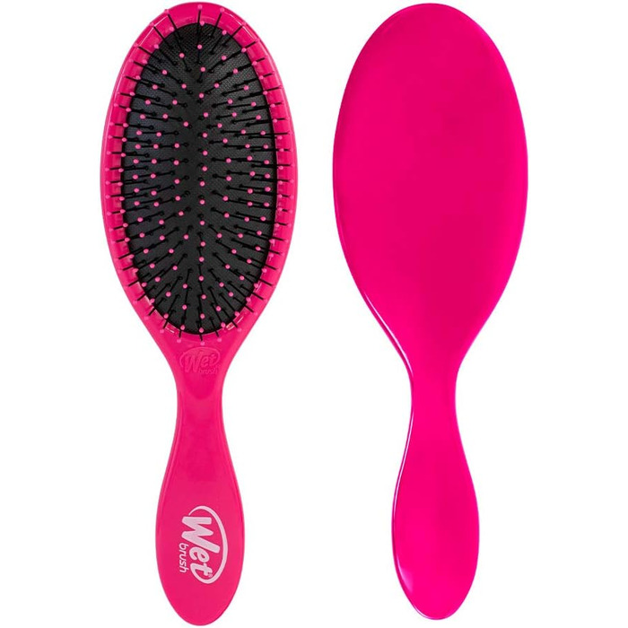 Щітка для волосся WetBrush Original Detangler з ультрам'якими щетинками IntelliFlex для розплутування всіх типів волосся, Рожева