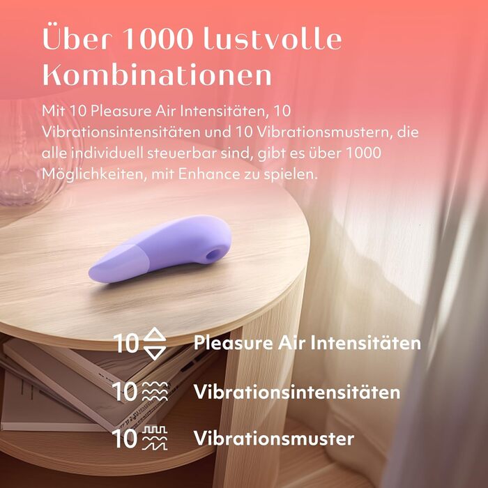 Womanizer Enhance 2 в 1: вібратор клітора та соска-стимулятор | Водонепроникний, акумуляторний | Іграшка для дорослих, фіолетовий