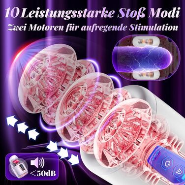 Електричний мастурбатор для чоловіків: стимуляція, оральний секс, 10 режимів, тренажер для пеніса