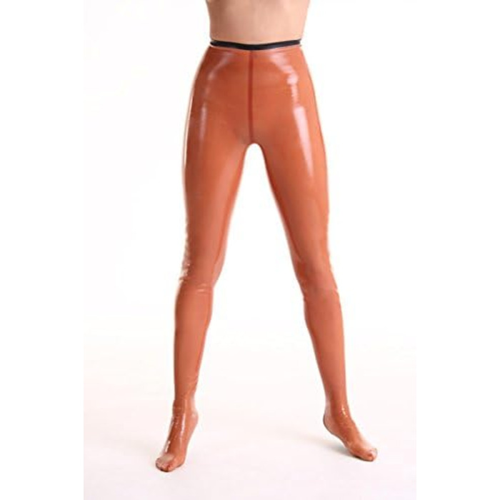 Леггінси з латексу YourFetishWorld з швом - Унісекс, дорослі, 0.5 непрозорість, коричневі, чорні, S, M, L, XL, XXL