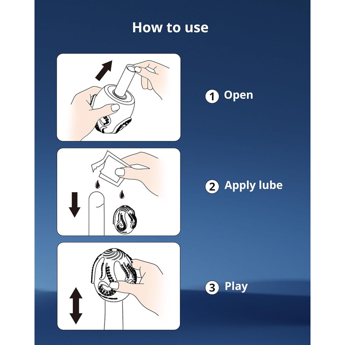 LOVENSE Kraken - чоловічий мастурбатор, яйцеподібний, 6 шт.