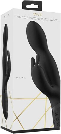 Rabbit Vibe Leben-G Spot - вібратор для жіночих статевих органів (чорний)