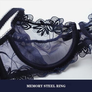 Комплект жіночої білизни Necalisi: бюстгальтер з пуш-ап та трусики, чорний, 34/75B