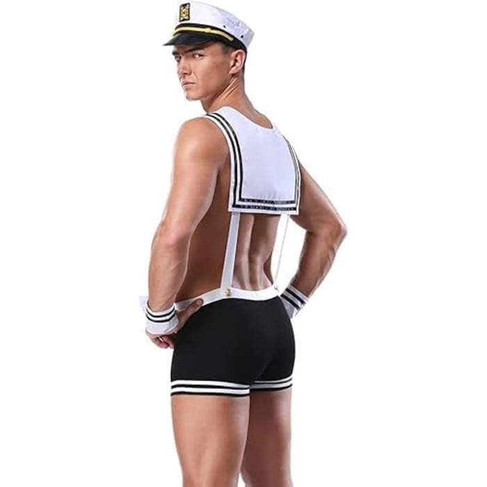 Сексуальна спідня білизна для чоловіків: комплекти, комбінезони для клубів, форма офіціанта, косплей, шнурівка, універсальний розмір