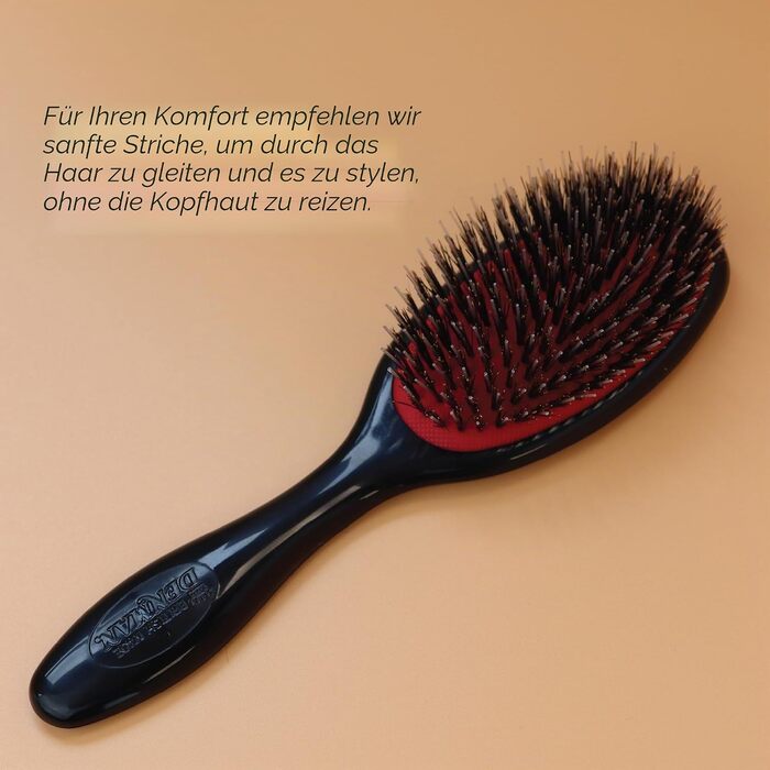 Щітка для волосся Denman D81 Paddle Brush, розчісувальна велика, чорна