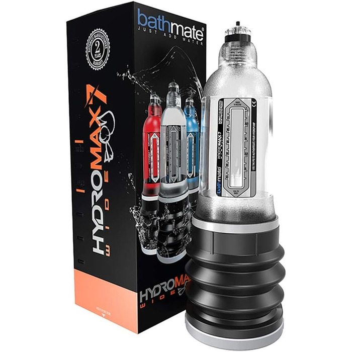Bathmate HydroMax7 WideBoy – гідромасажер для чоловіків, прозорий