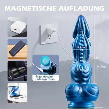 Анальний вібратор з нагрівом та 10 режимами вібрації - для жінок та чоловіків