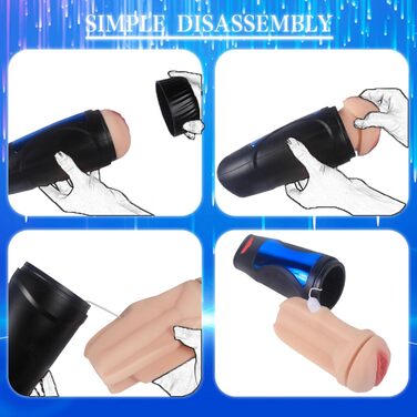 Масажер для чоловіків з 10 вібраціями та 2 режимами, 3D силікон, стимулятор пеніса