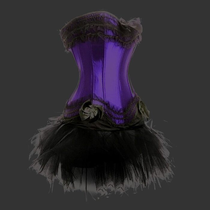 Корсетне плаття: сексуальний корсет, бюстгальтер, корсаж для жінок (Lila, XXL)