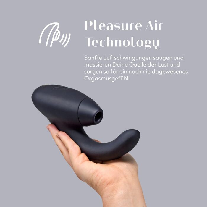 Вібратор Womanizer InsideOut для жінок - стимулятор клітора з функцією імпульсу, Rabbit, 12 рівнів інтенсивності, чорний/золотий