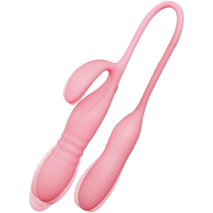 Вібратор Doppelkopf 3-в-1: анальний, кліторальний, G-точка. Силіконовий вібратор з 12 режимів та 3 телескопічними режимами.