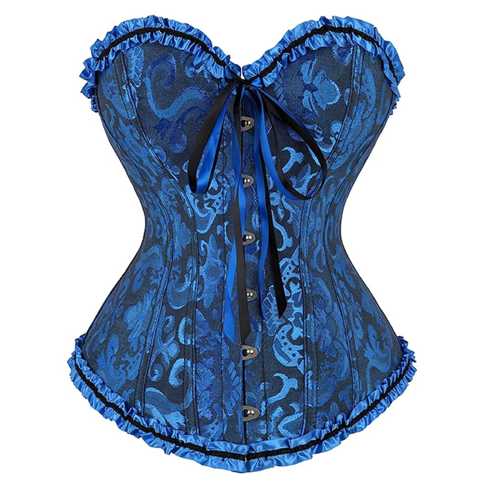 Корсет для повних грудей KUOSE, корсет для живота, топ великих розмірів, чорний та темно-синій