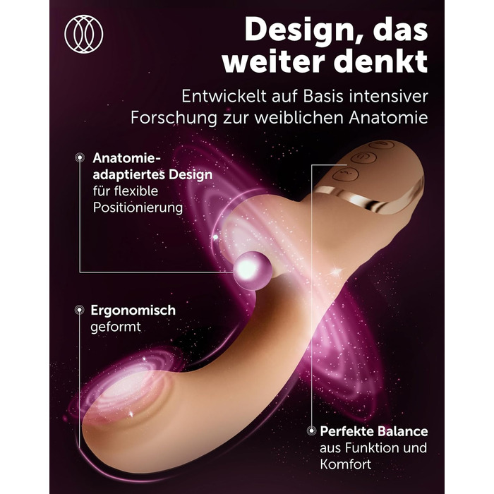 Вібратор Intima Félin Druckwellen для жінок – стимулятор клітора з насадкою-помпою + вібратор G-точки – подвійна функція помпи та вібрації, 20 режимів, тихий та перезаряджуваний – Mocca Mouse