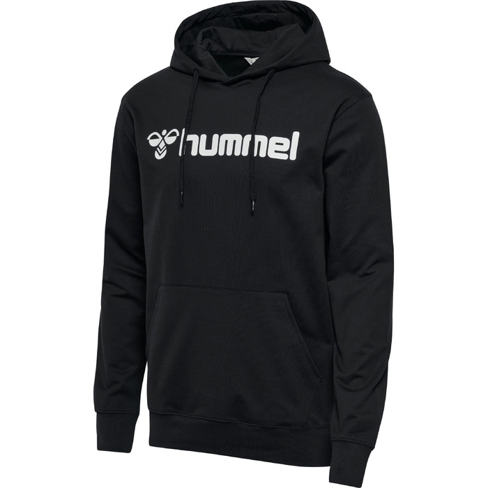 Чоловічий худі Hummel Hmlgo з регульованим поясом, органічна бавовна, чорний, розмір 3XL