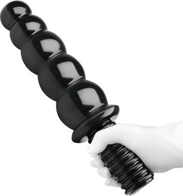 Анальний масажер Roluck Giant - гнучкий плагін з різьбою, 37.5 см, для чоловіків, жінок, пар. Масаж простати, PVC