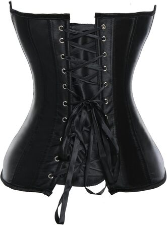 Корсет MISS MOY Donna Satin Bustino Overbust Білий (M, Чорний)