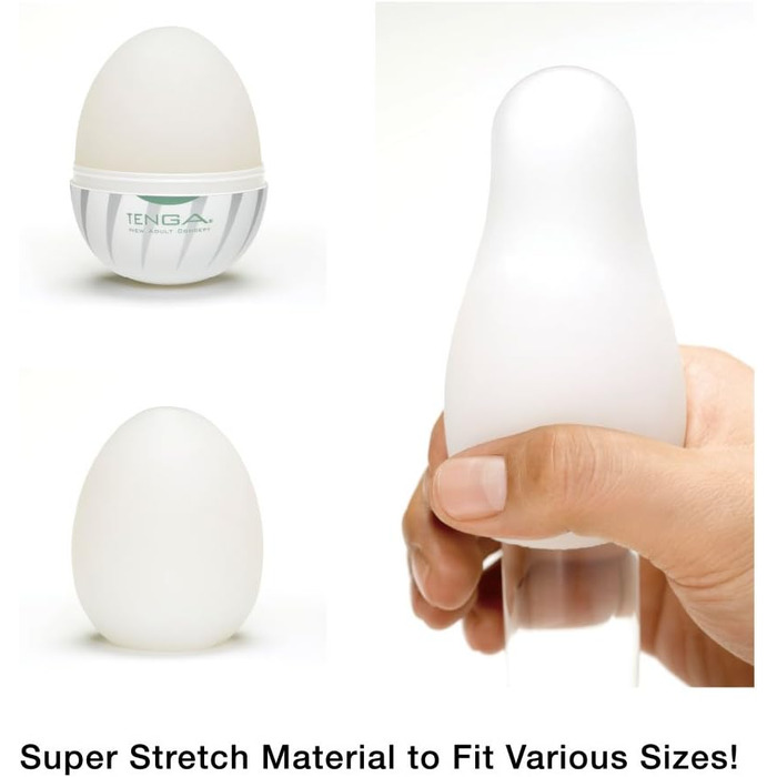 TENGA Eier Thunder - одноразові мастурбатори для чоловіків, 6 шт. (прозорі)