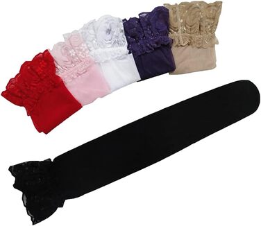 Сексуальні мереживні панчохи Overknee для жінок (фіолетовий, чорний)