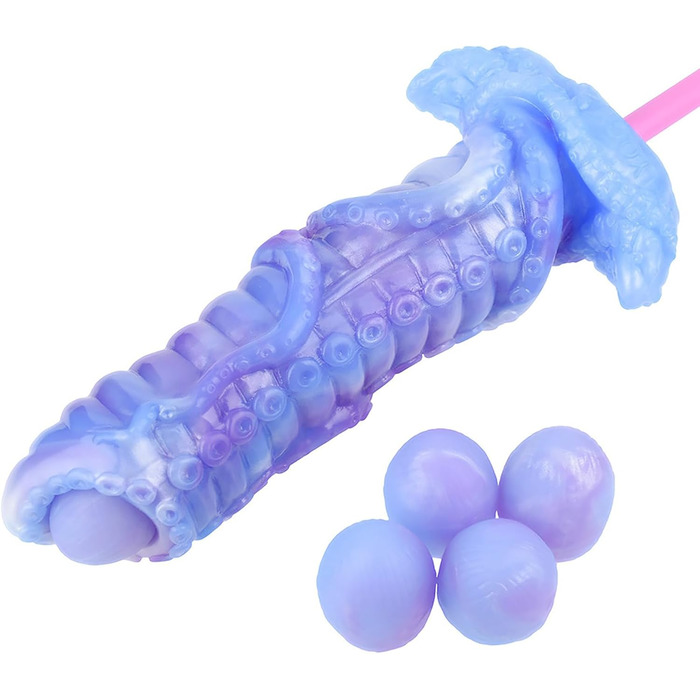 Анальний дildo з силікону Qiyasex з 5 кульками - для чоловіків та жінок