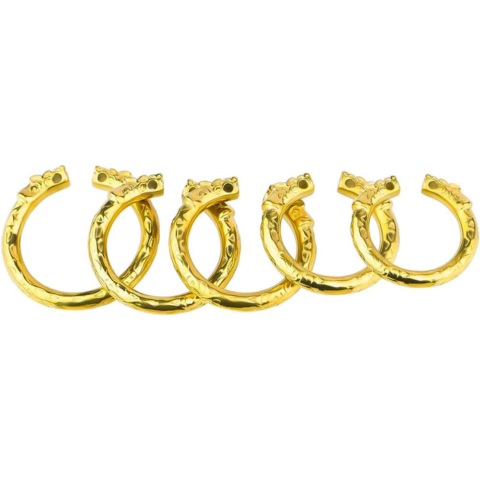 Сталевий кільце для пеніса з накіткою, комплект 5 шт. - Інтимна іграшка для чоловіків