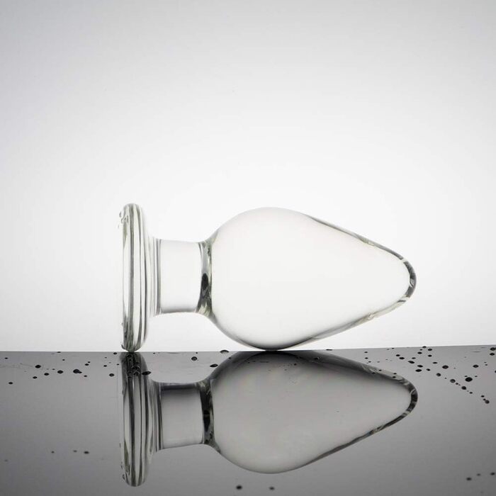 Анальний розширювач зі скляним конусом Analplug 5 см для жінок та чоловіків - кришталь