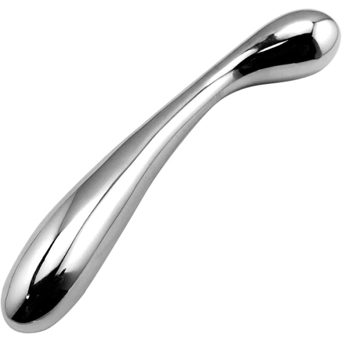 Анальний масажер з нержавіючої сталі YCGLX для стимуляції G-точки та простати, подвійний наконечник, для чоловіків та жінок