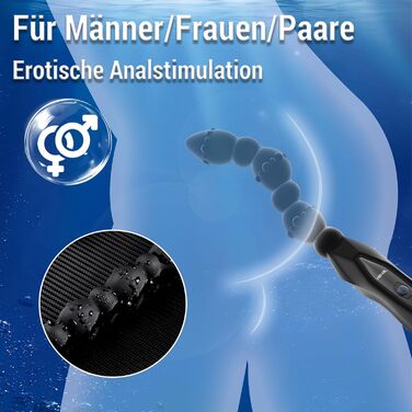 Вібруючий анальний масажер для простати LYMAIS - стимуляція G-точки, 10 режимів, комплект