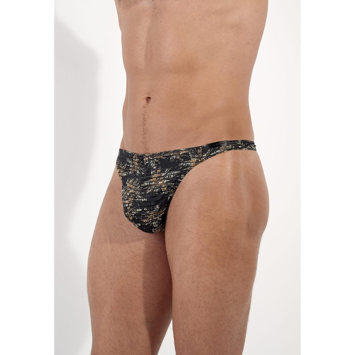 Танга чоловічі HOM Iraty XL, нерегулярні смуги з квітковим камуфляжем