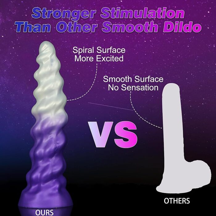 Анальний плаг з силікону Kuaecr - спіральний, з різьбою, для чоловіків та жінок